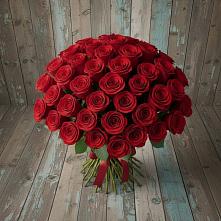 Букет 55 Красных роз Фридом #REPLACE_PRED# Балабаново