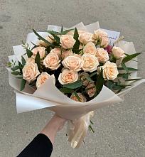 Букет Кремовые розы Латте в Балабаново