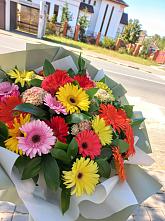 Букет цветов из:  Герберы #REPLACE_PRED# Балабаново
