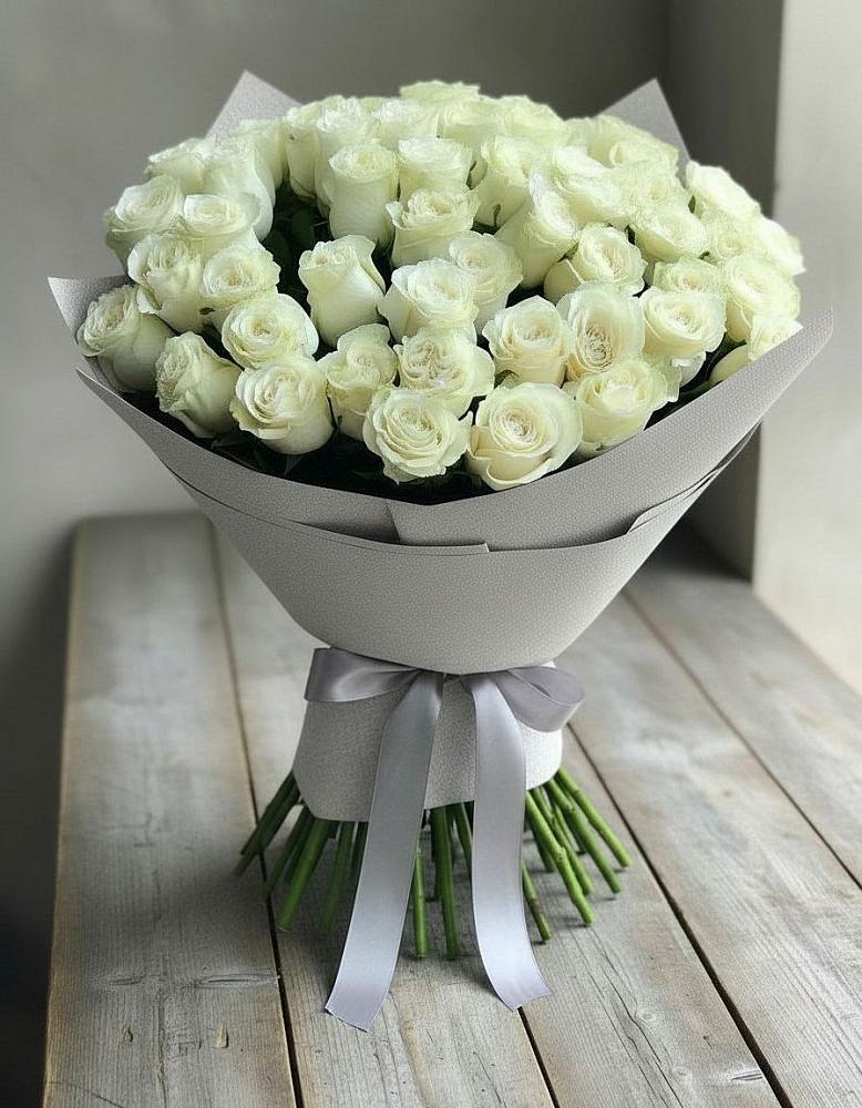Букет 35 Белых роз в Балабаново