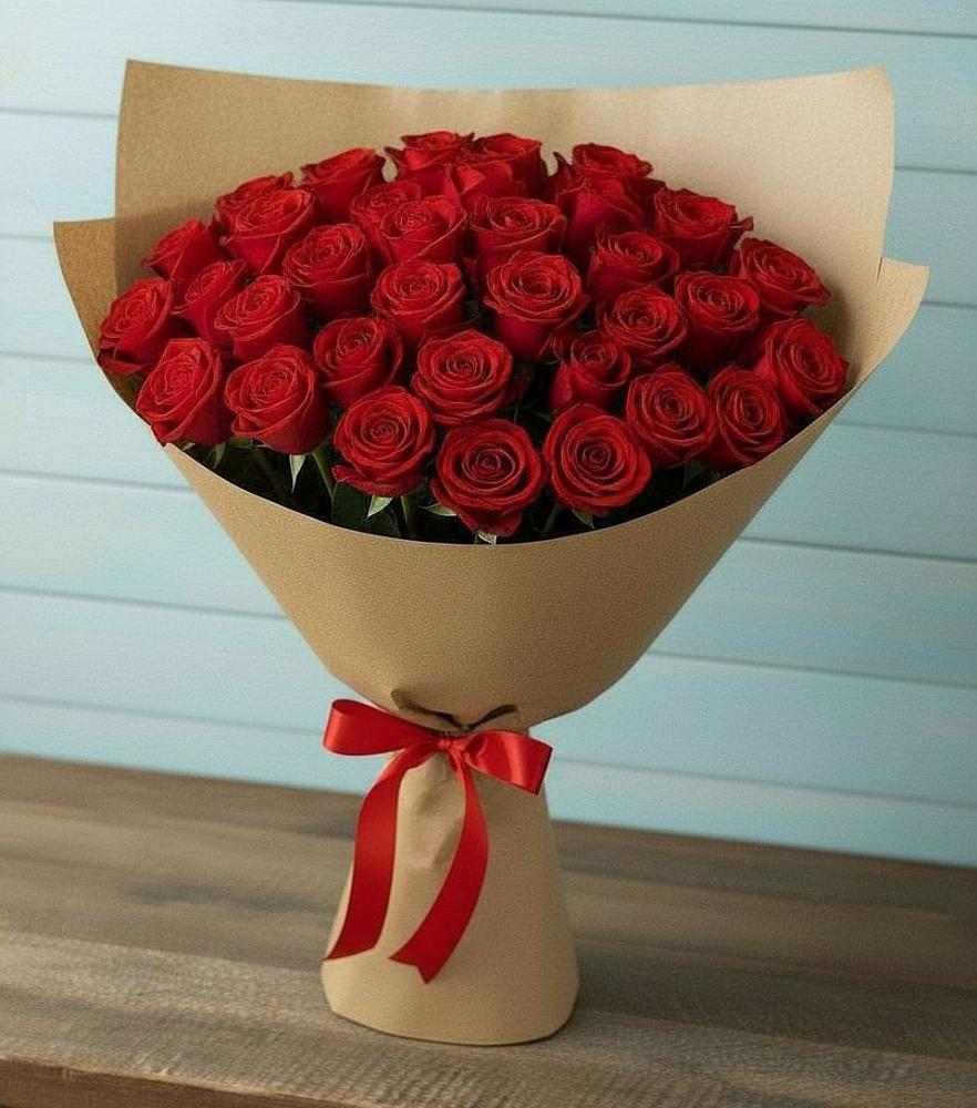 Букет Красные розы Милано в Балабаново