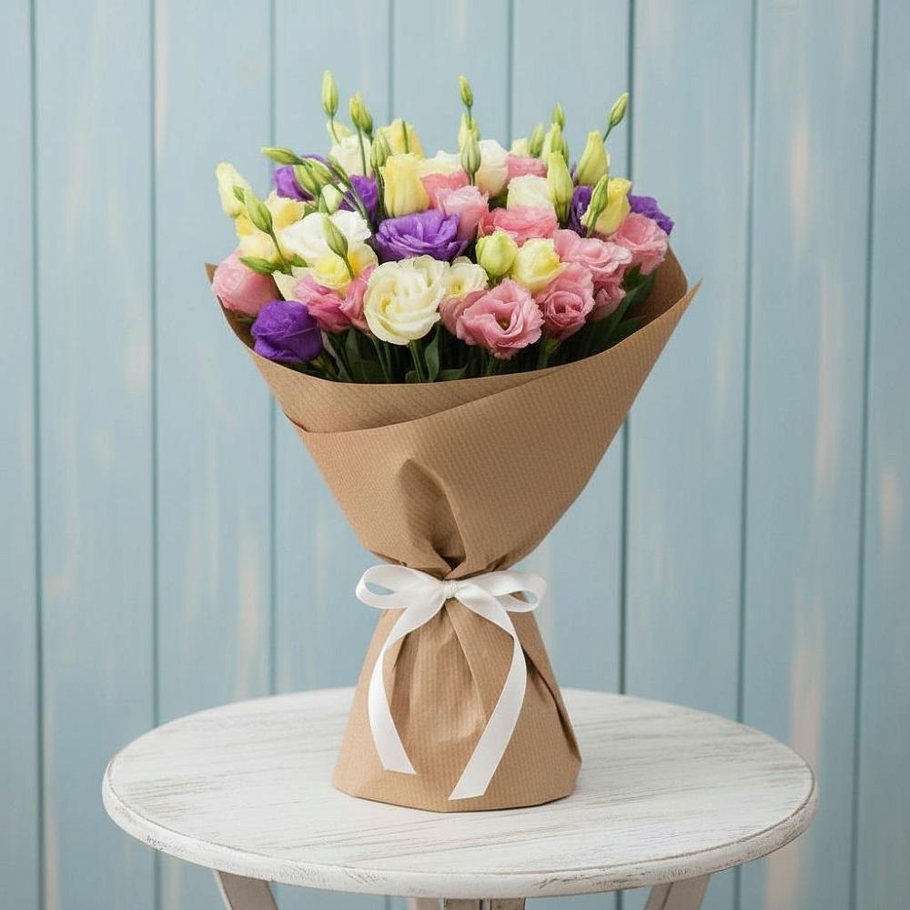 Букет цветов из: Лизиантусы в Балабаново