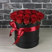 Цветочная композиция из Розы в шляпной коробке #REPLACE_PRED# Балабаново