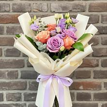 Букет цветов из:  Лизиантусы и Розы #REPLACE_PRED# Балабаново