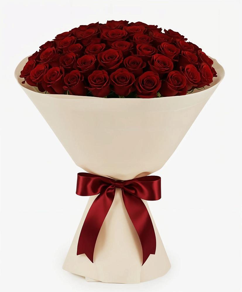 Букет 101 Бордовая роза Блэк Бакарра в Балабаново