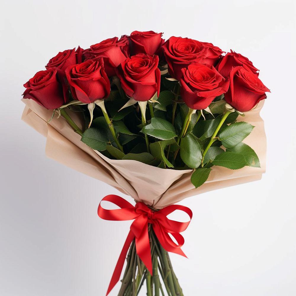 Букет 11 Красных роз Эдлесс Лав в Балабаново