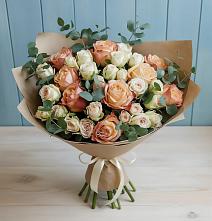Букет цветов из:  Альстромерии и Розы #REPLACE_PRED# Балабаново